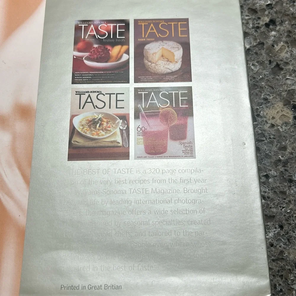 Williams Sonoma The Best of Taste cookbook